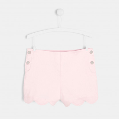 Girl cotton pique shorts