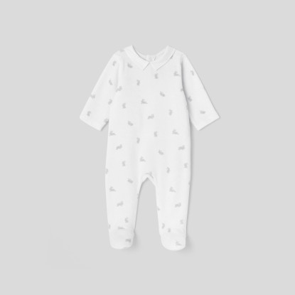 Baby boy velvet pyjamas