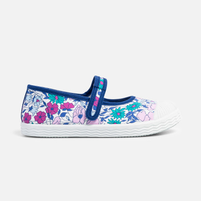 Girl Mary Janes in Liberty fabric