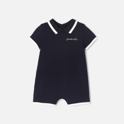 Baby boy polo jumpsuit