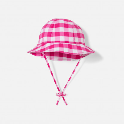قبعة جينغام لطفلة صغيرة
