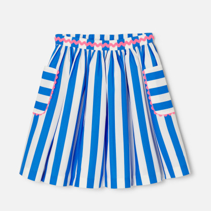 Girl striped skirt